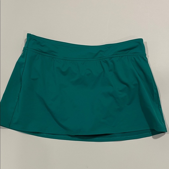 Lands' End Womens L/12 Floral Rashguard Set - Navy and green floral - Picture 6 of 12